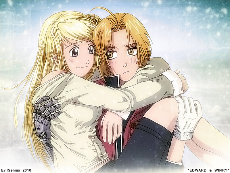 Two Characters Hugging — Blue, Sentimental