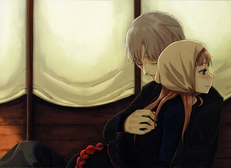Two Characters Hugging — Brown