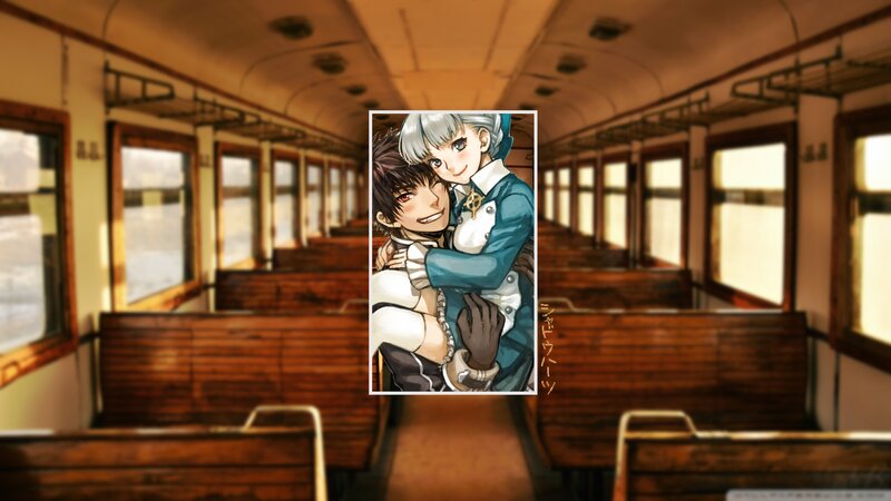 Two Characters Hugging — Brown, Warm