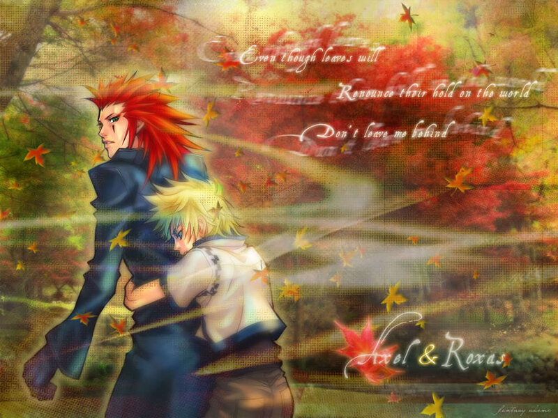 Two Characters Hugging — Red, Dramatic