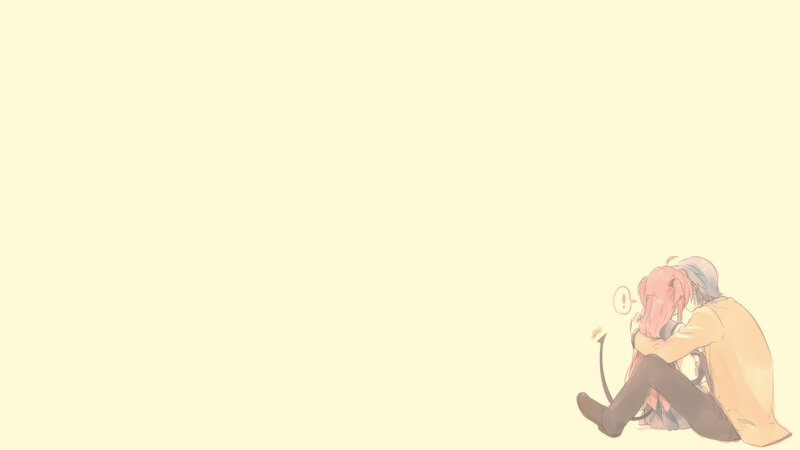 Two Characters Hugging — Yellow, Calm