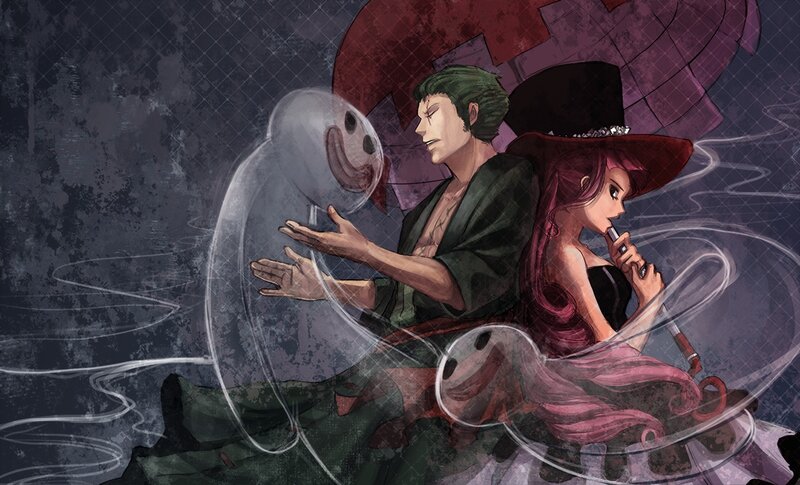 Two Characters in a Bubble — Purple