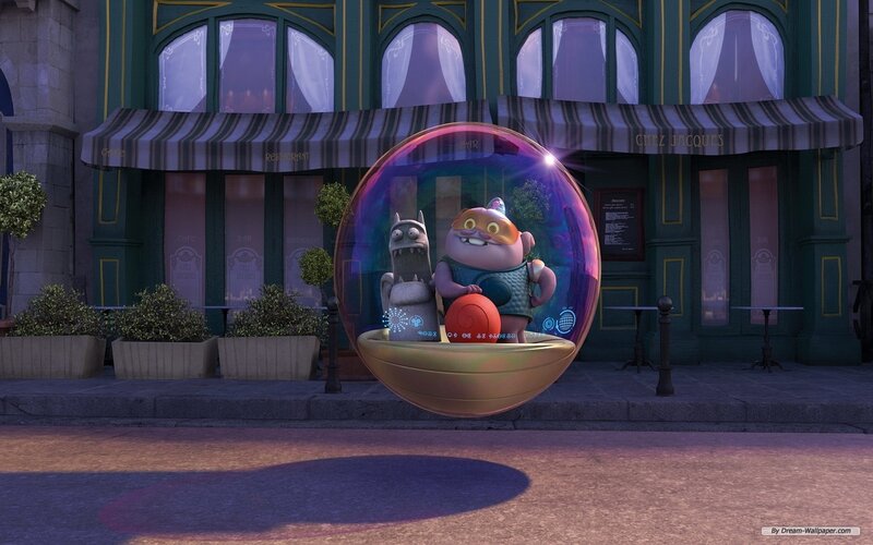 Two Characters in a Bubble