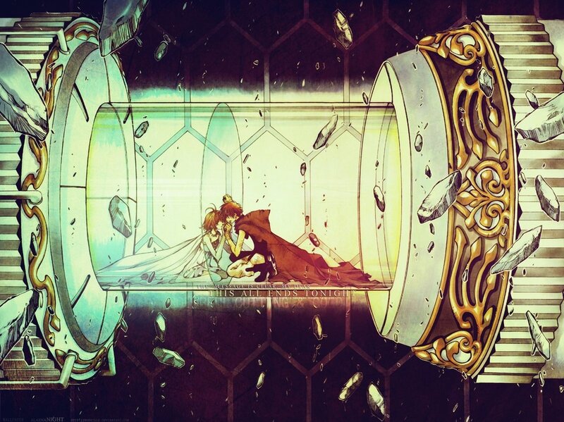 Two Characters in a Capsule