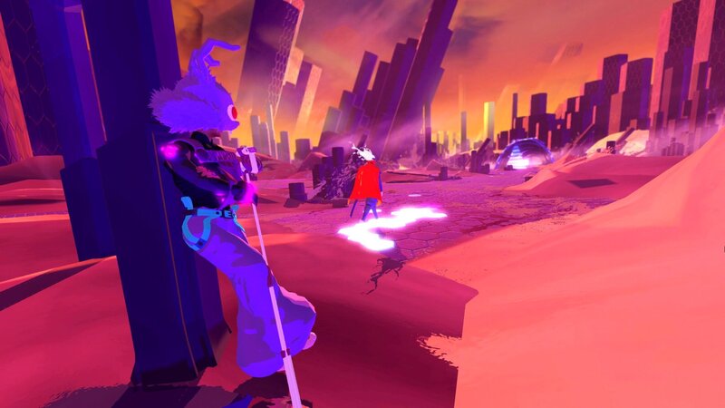Two Characters in a City — Purple