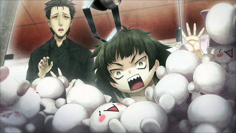 Two Characters in a Claw Machine