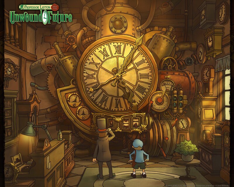 Two Characters in a Clock Room