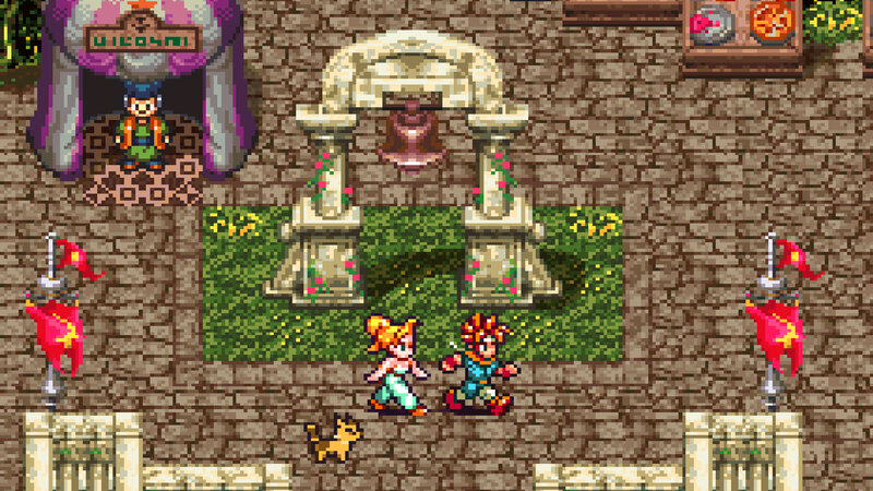 Two Characters in a Courtyard — Brown