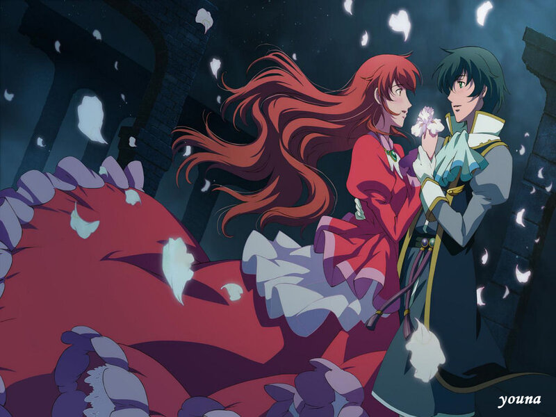 Two Characters in a Courtyard