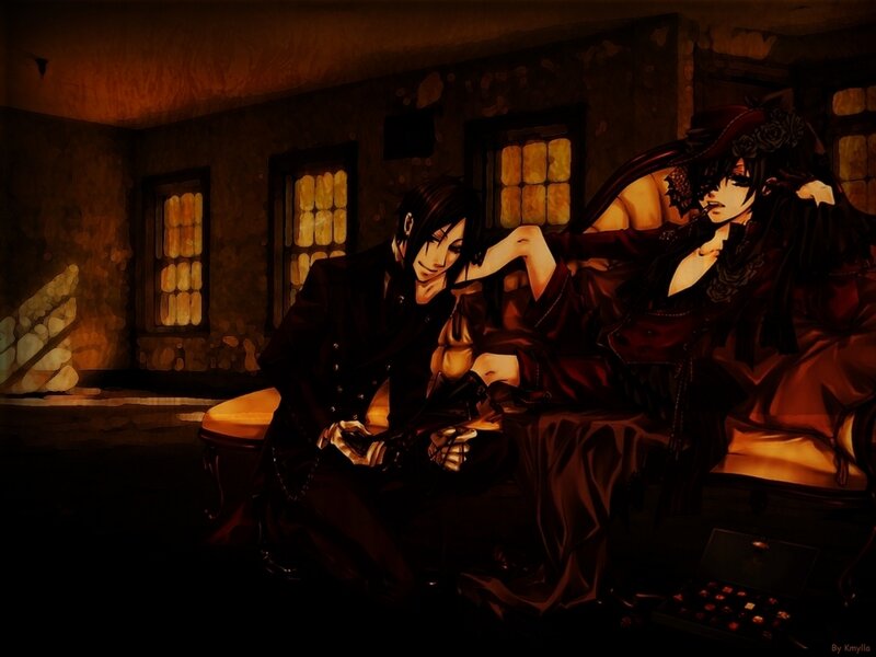 Two Characters in a Dim Room