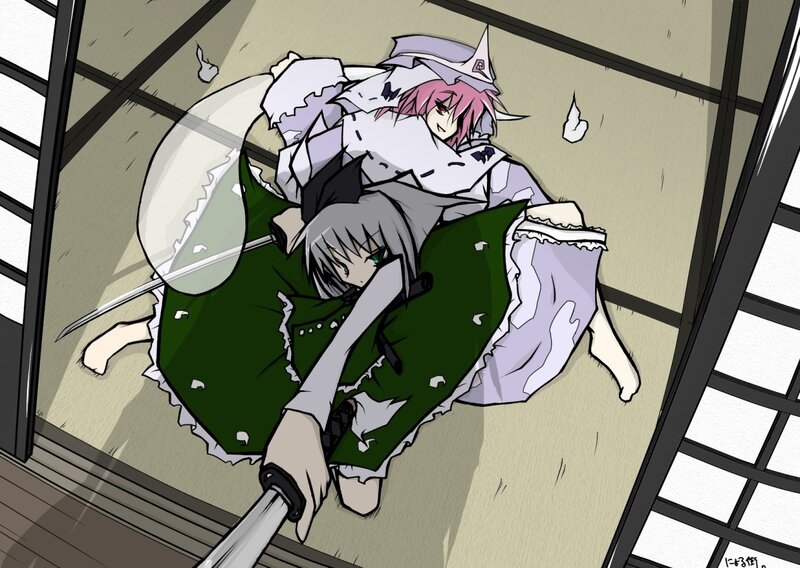 Two characters in a dynamic pose