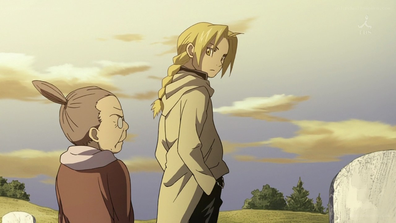 Two characters in a field