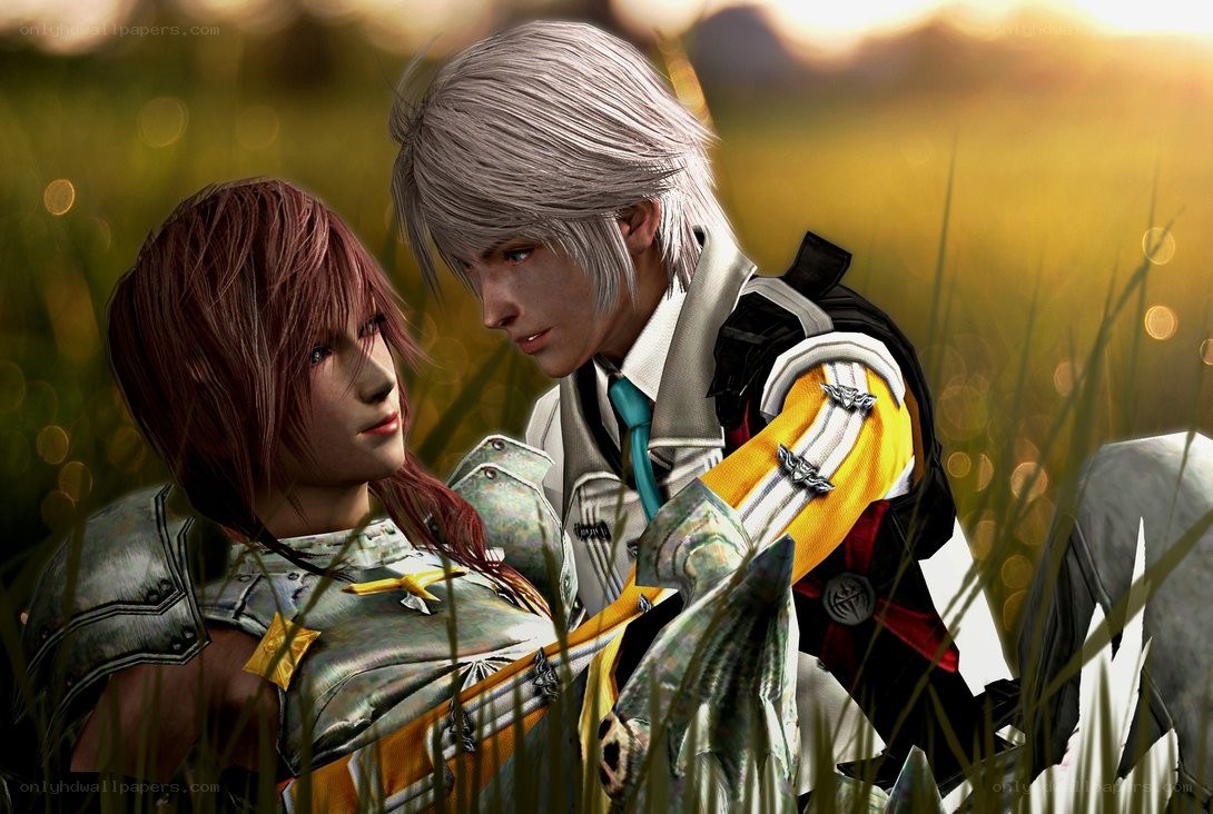 two characters in a field