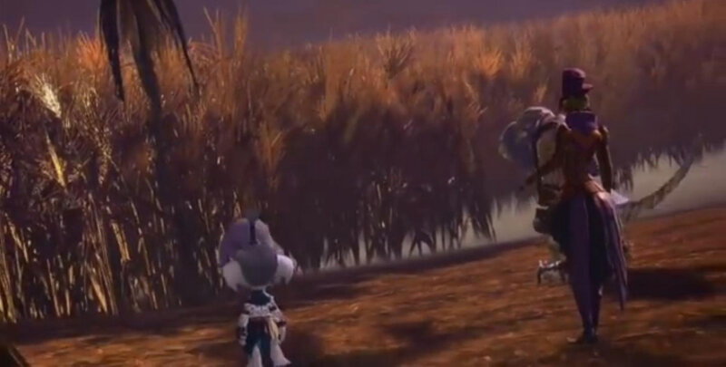 Two Characters in a Field — Brown