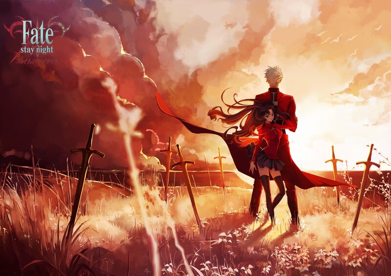Two Characters in a Field — Red, Dramatic