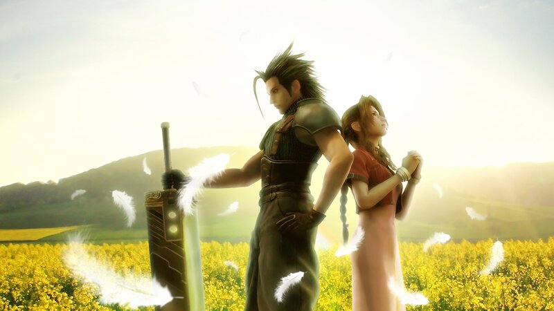 Two Characters in a Field — Yellow, Serene, Sunset