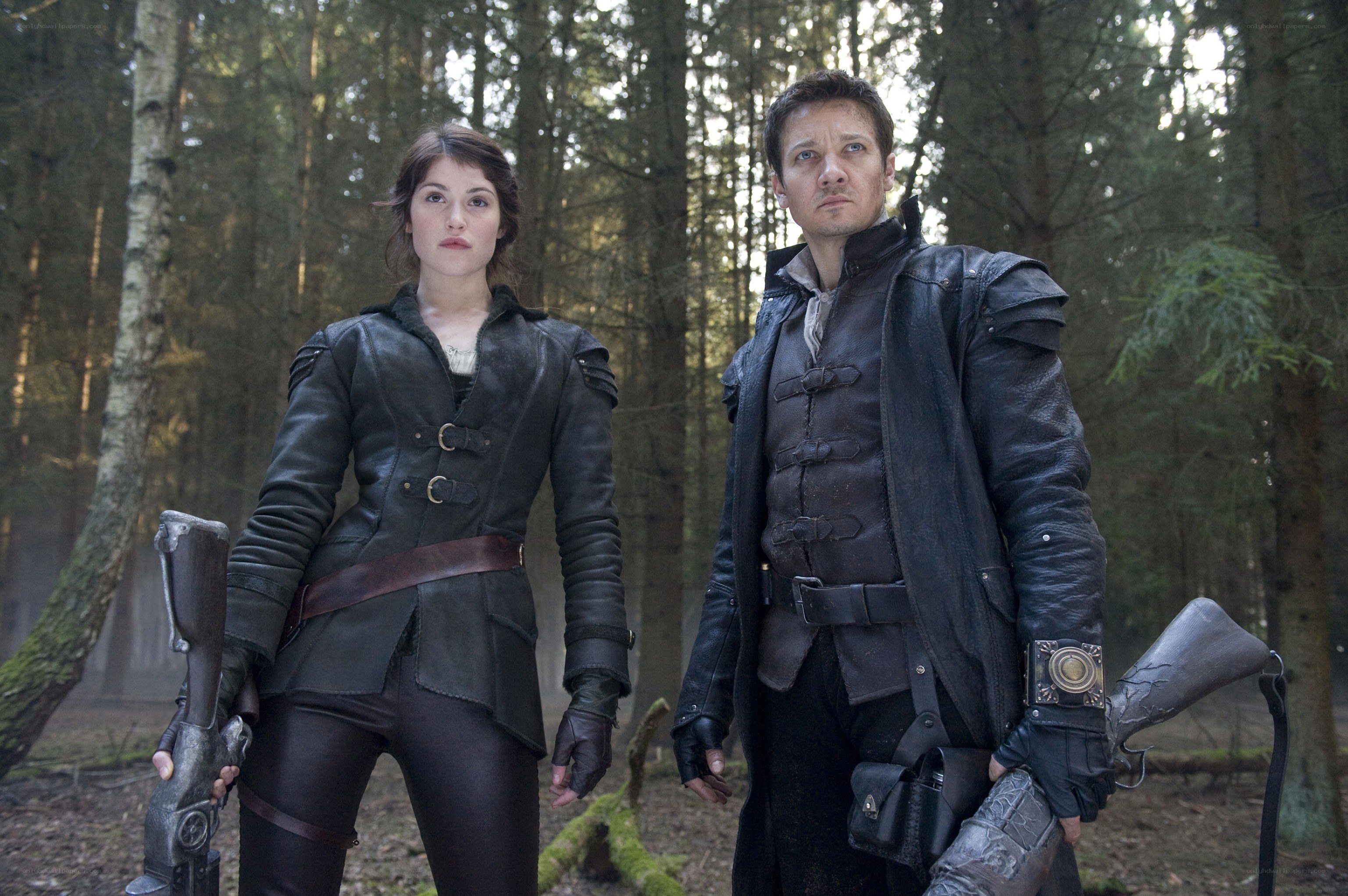 two characters in a forest