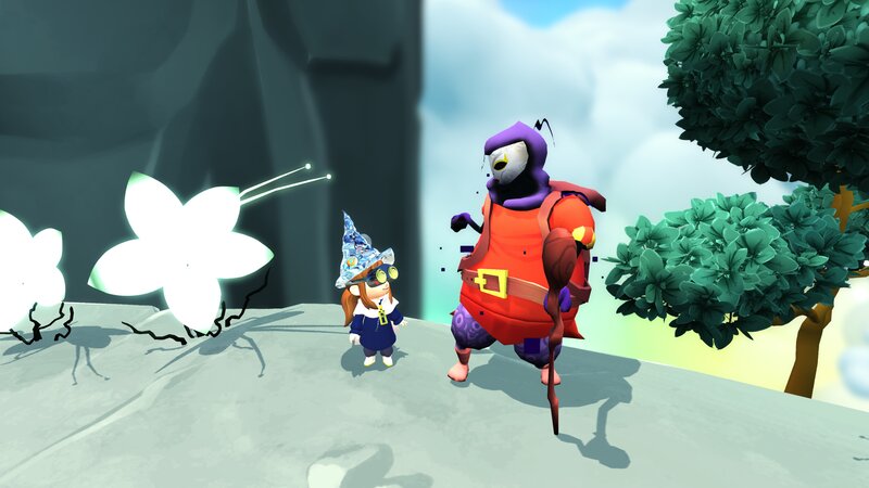 Two Characters in a Game Scene