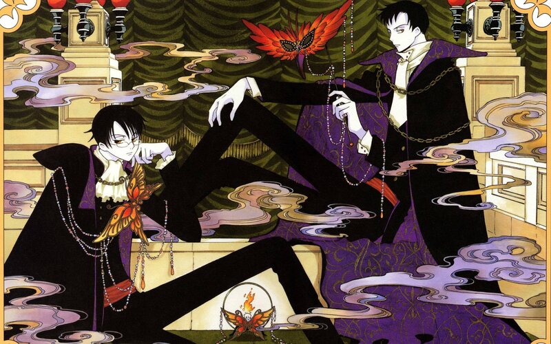 two characters in a lavish room
