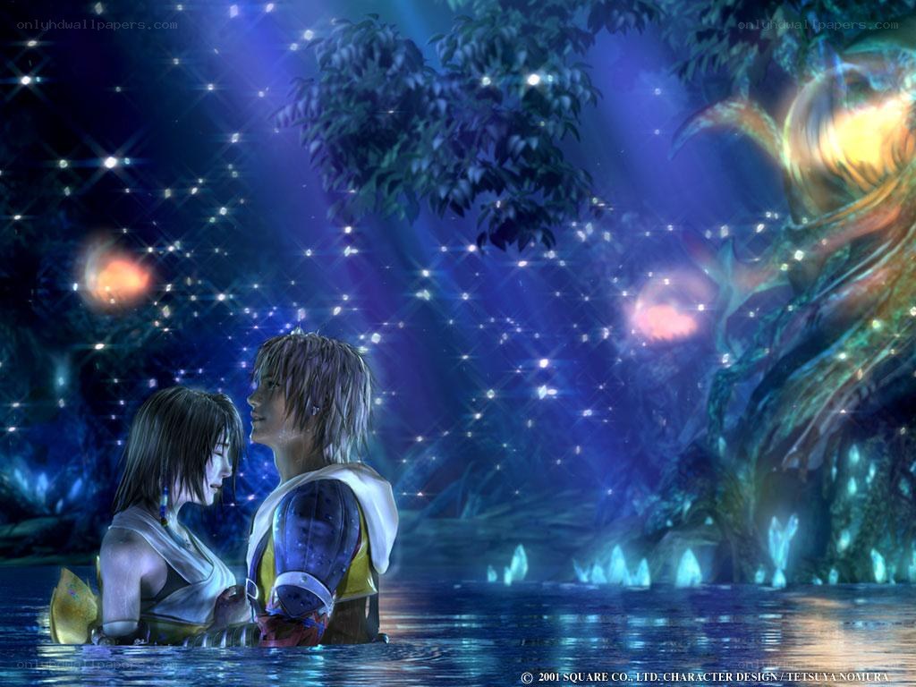 Two characters in a magical forest