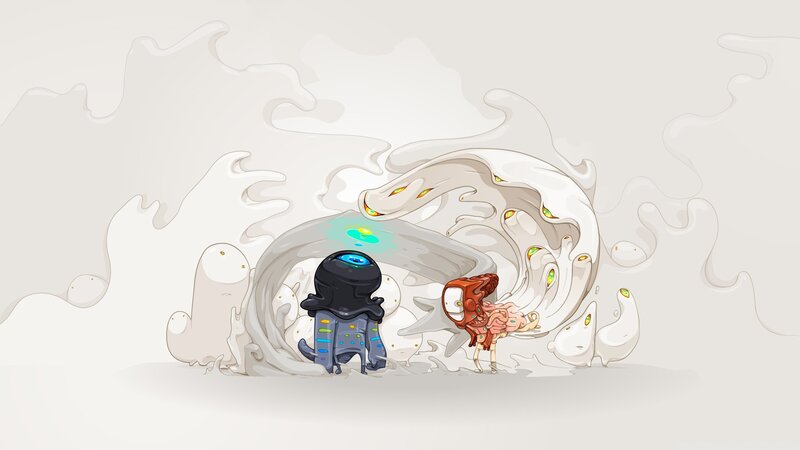 Two Characters in a Mist