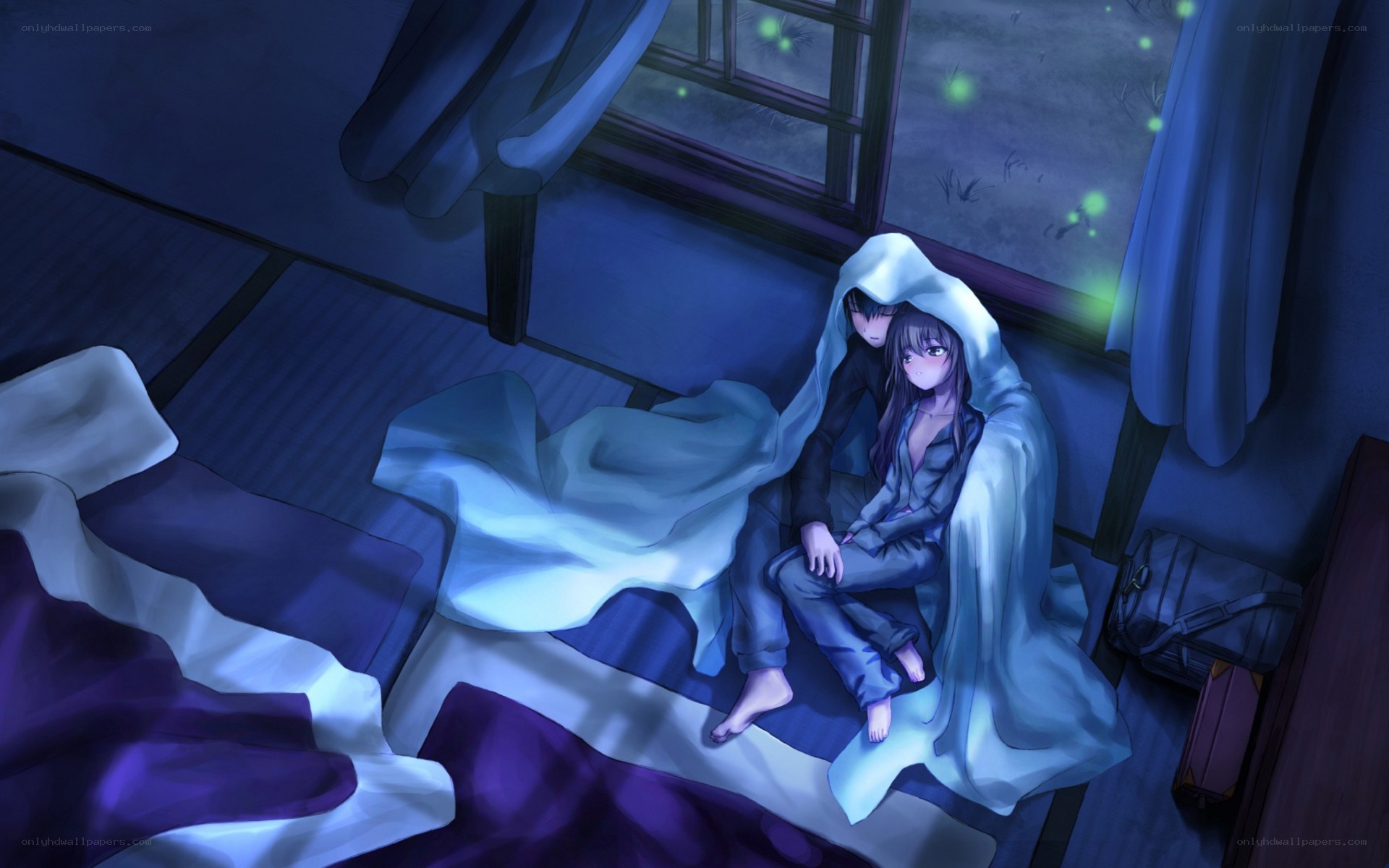 Two characters in a quiet room