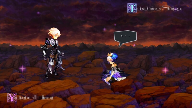 Two Characters in a Rocky Landscape