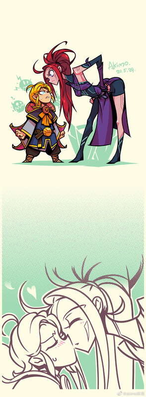 Two Characters in a Scene — Green