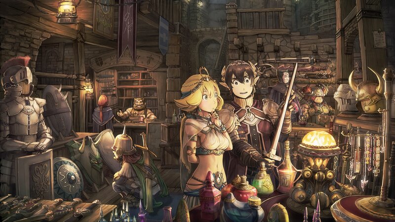 Two Characters in a Shop — Brown