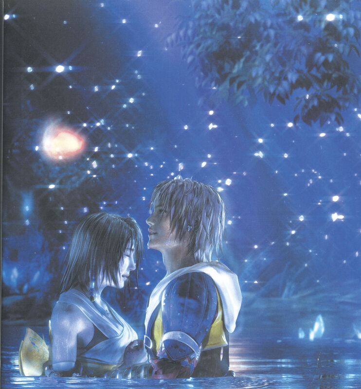 two characters in a starlit scene