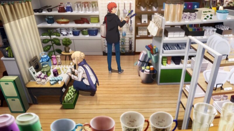 Two Characters in a Store