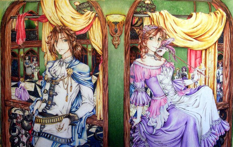 Two Characters in a Theater — Green