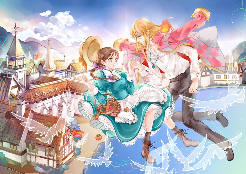 Two Characters in a Town — Blue
