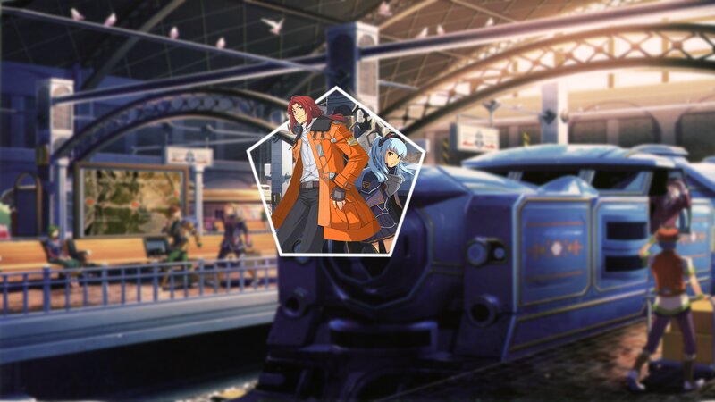 Two Characters in a Train Station