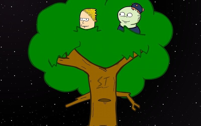 Two characters in a tree