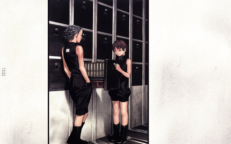 Two Characters in a Vault — Black