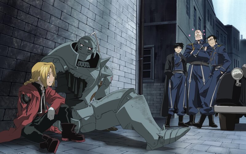 Two Characters in Alley — Gray, Dramatic