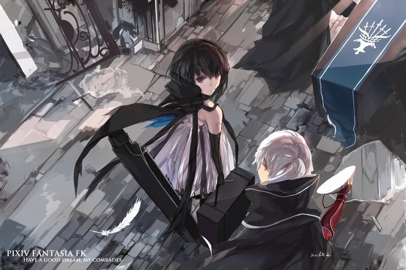 Two Characters in Alley — Gray