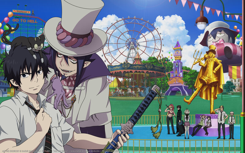 Two Characters in Amusement Park