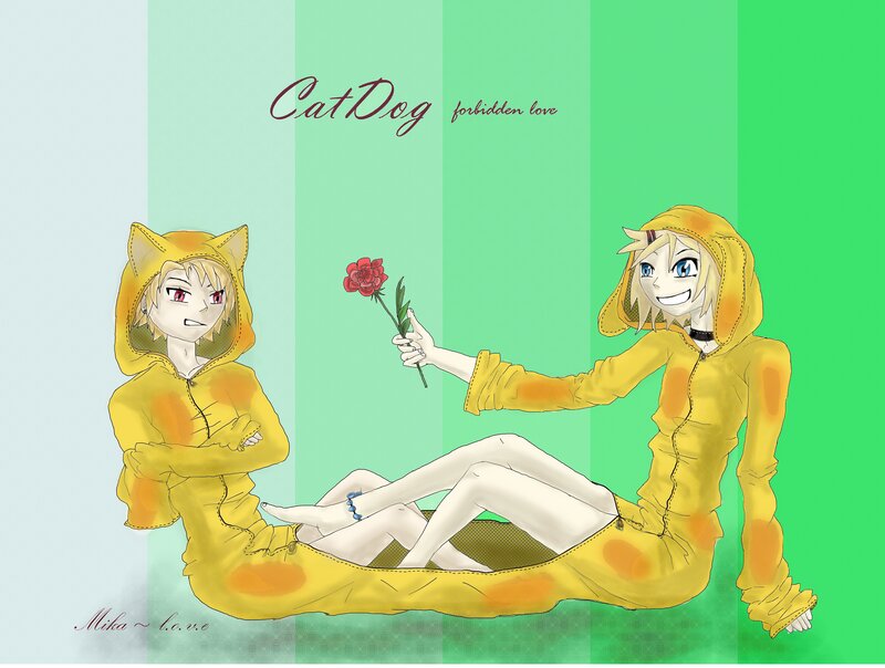 Two Characters in Animal Costumes — Green