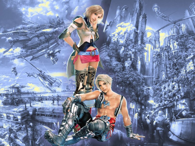 Two Characters in Armor — Blue