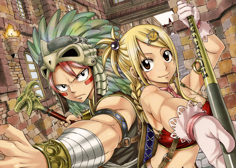 Two Characters in Armor — Brown, Adventurous