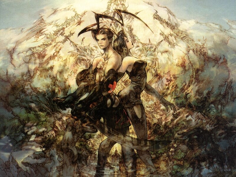 Two Characters in Armor — Brown, Dramatic, Illustration
