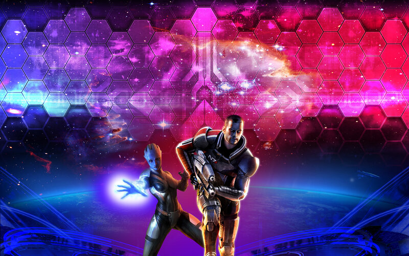 Two Characters in Armor — Purple, Dramatic, Digital Art