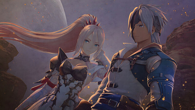 Two Characters in Armor — Purple, Dramatic, Night