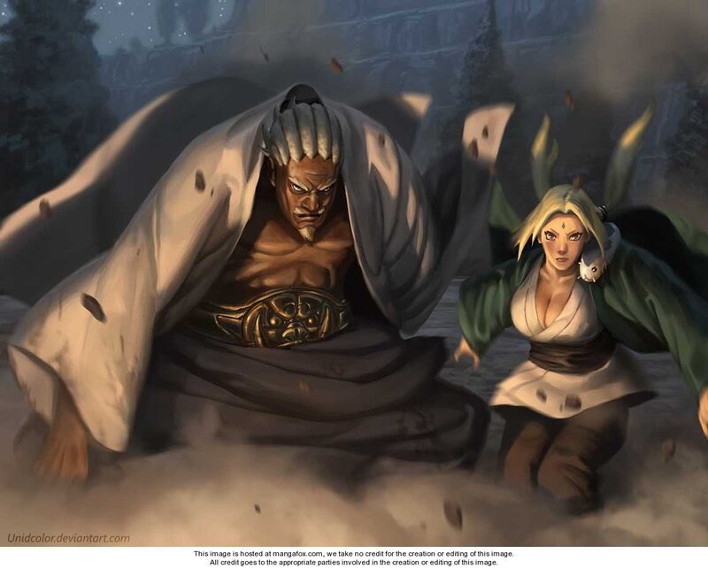 Two Characters in Battle — Brown