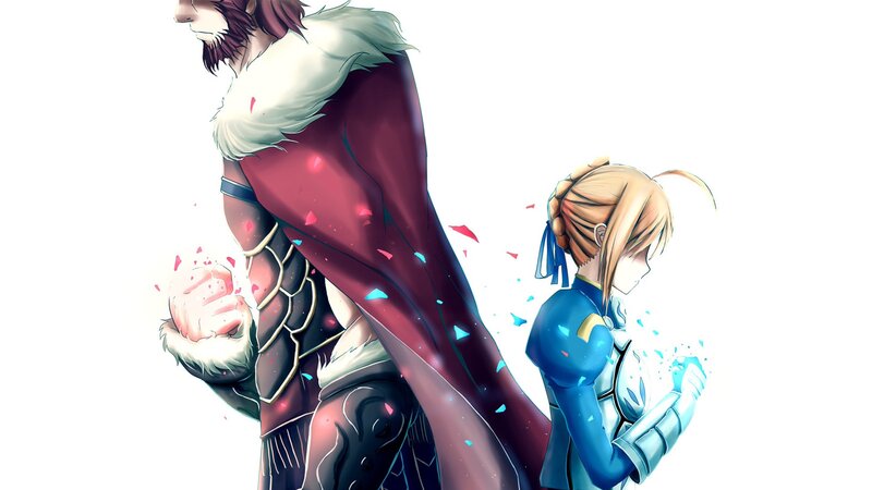 two characters in battle