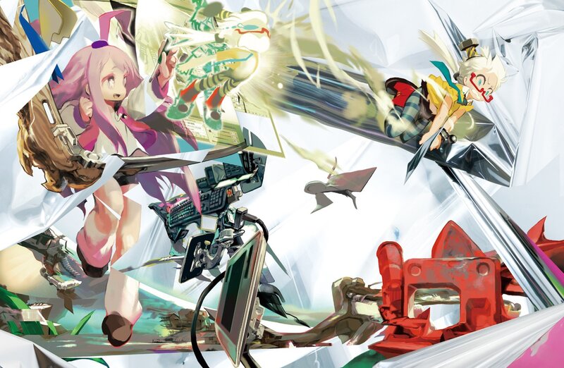 Two Characters in Battle — White, Chaotic