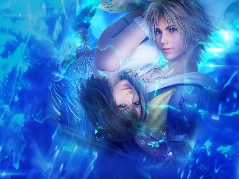 Two Characters in Blue Energy