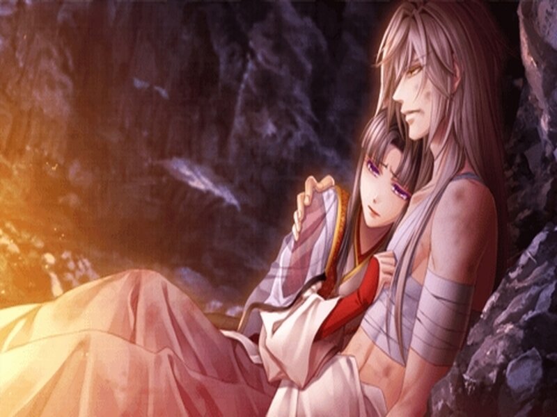 Two Characters in Cave — Orange
